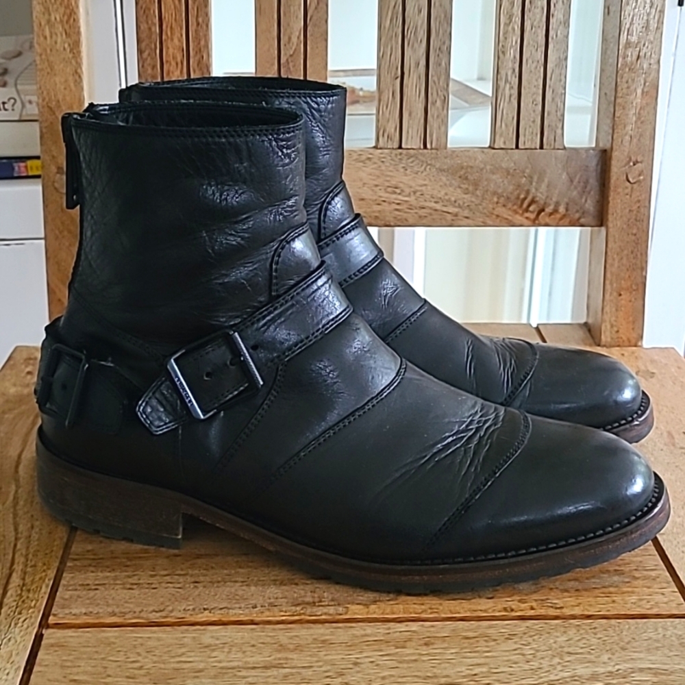 BELSTAFF TRIALMASTER LEATHER BOOTS size 42/9.5